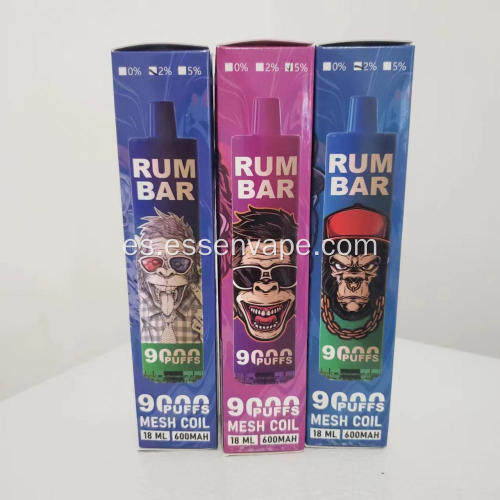 Suiza Rum Bar 9000 Puffs Vapor original